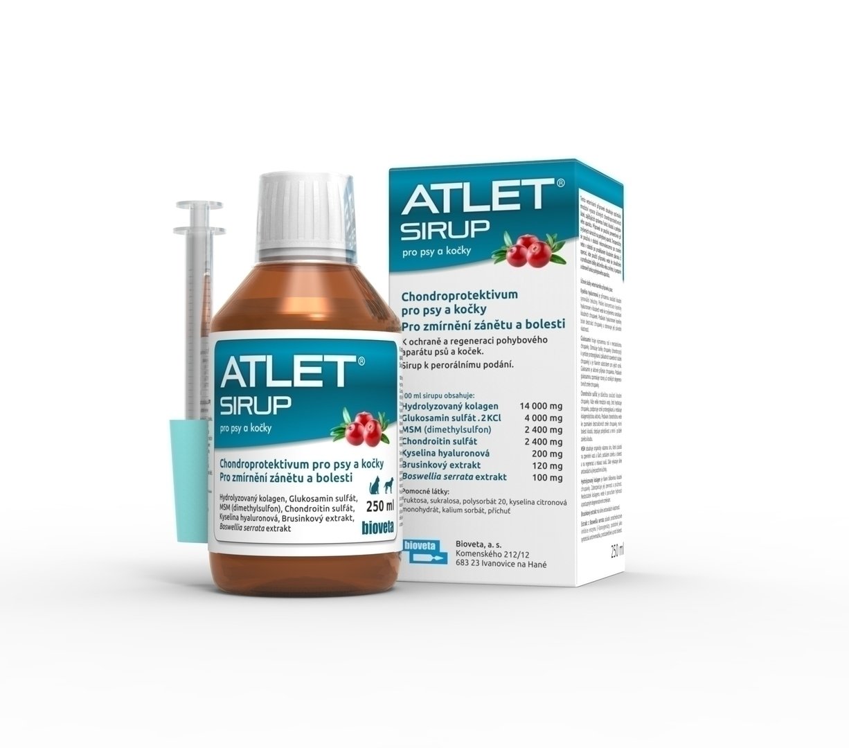 Atlet sirup pro psy a kočky 250ml