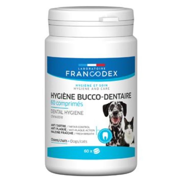 Francodex Žvýkací zubní pasta v tabl. pes,kočka 60tbl