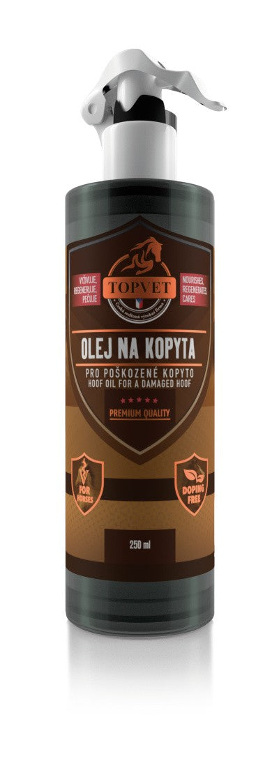 Olej na kopyta - pro poškozené kopyto TOPVET 250ml