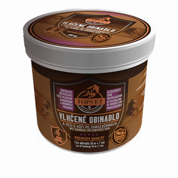 Vlhčené obinadlo po zhmožděninách pro koně TOPVET 1ks