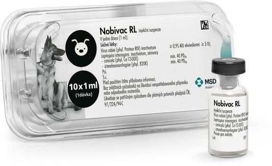 Vzteklina a leptospiróza -  Nobivac RL
