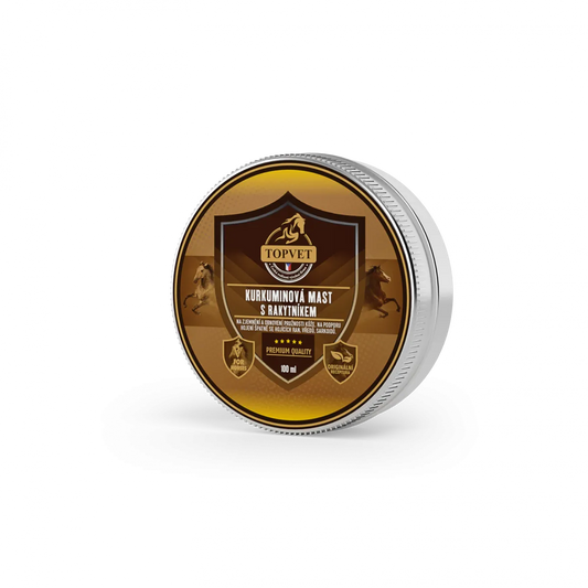 Kurkuminová mast s rakytníkem pro koně TOPVET 100ml